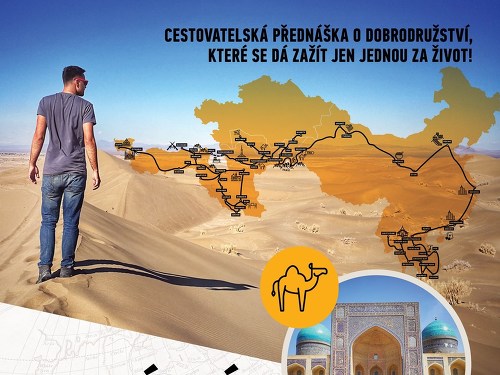 Plakát události Hedvábná stezka aneb Pěšky a stopem z Evropy do Číny