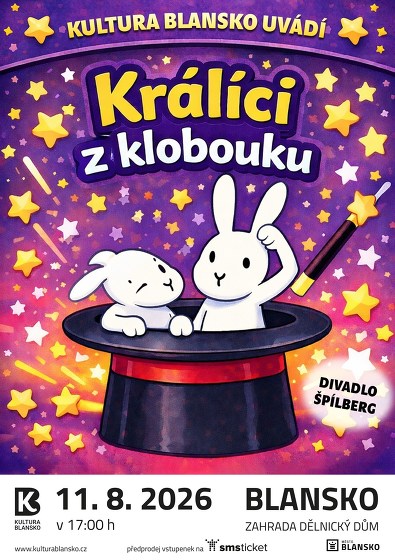 Plakát události Králíci z klobouku | Pohádka na Zahradě