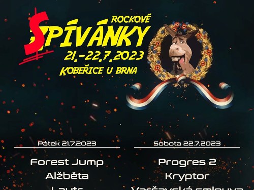 Plakát události Rockové zpívánky Kobeřice
