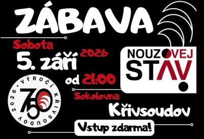 Plakát události Zábava Křivsoudov