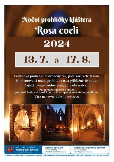 Plakát události Noční prohlídka kláštera Rosa coeli 17. 8. 2024