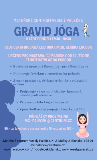 Plakát události Jóga pro těhotné