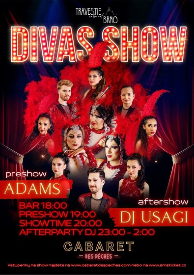 Plakát události Travestie Cabaret Brno: Divas Show