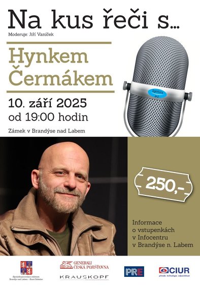 Plakát události Na kus řeči s... Hynkem Čermákem