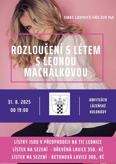 Plakát události Rozloučení s létem s Leonou Machálkovou
