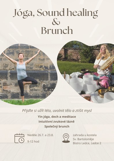Plakát události Jóga, Sound healing  &  Brunch
