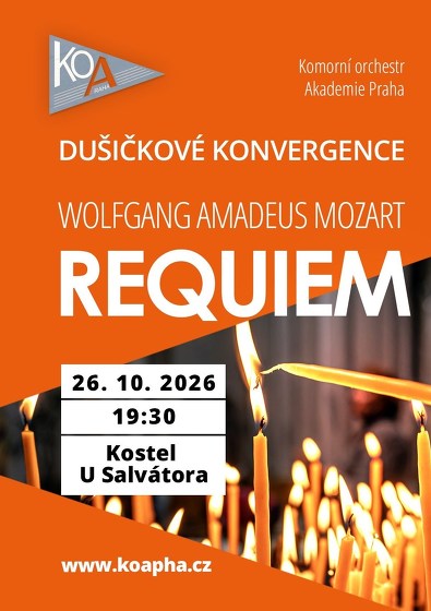 Plakát události REQUIEM - W. A. MOZART - Dušičkové konvergence