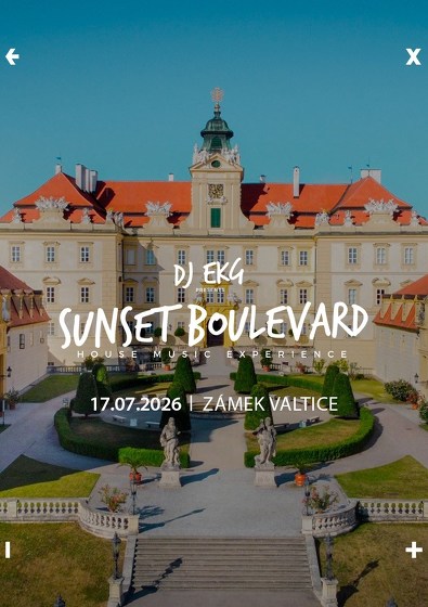 Plakát události Sunset Boulevard w/ DJ EKG | Zámek Valtice