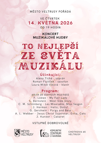 Plakát události Koncert muzikálové hudby
