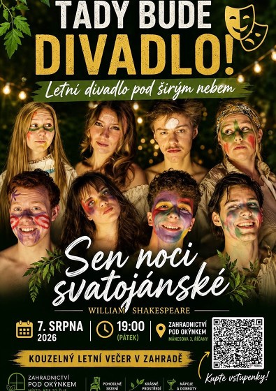 Plakát události Sen noci svatojánské - William Shakespeare