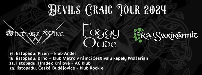 Plakát události Vintage Wine + Foggy Dude + Kalsarikännit v Plzni
