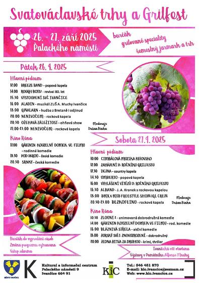 Plakát události Svatováclavské trhy a Grilfest 2025