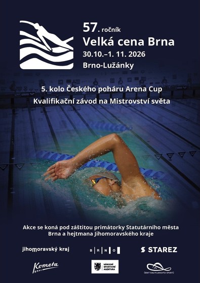 Plakát události Velká cena Brna 2026 v plavání