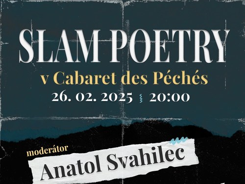 Plakát události Slam poetry exhibice