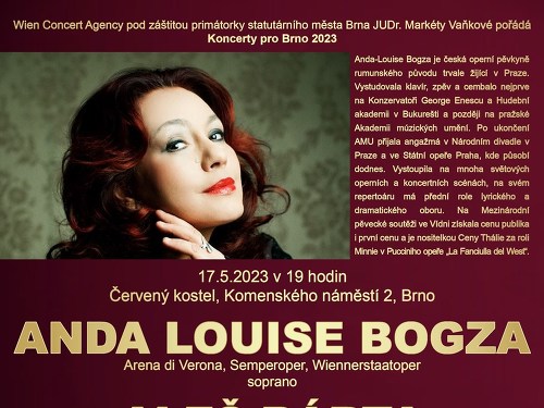 Plakát události Anda-Louise Bogza (soprán) Aleš Bárta (varhany)
