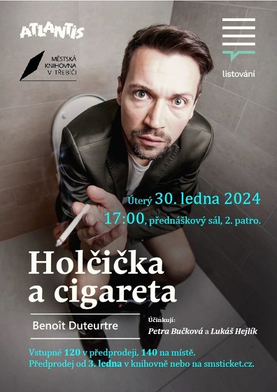 Plakát události LiStOVáNí.cz: Holčička a cigareta (Benoît Duteurtre)