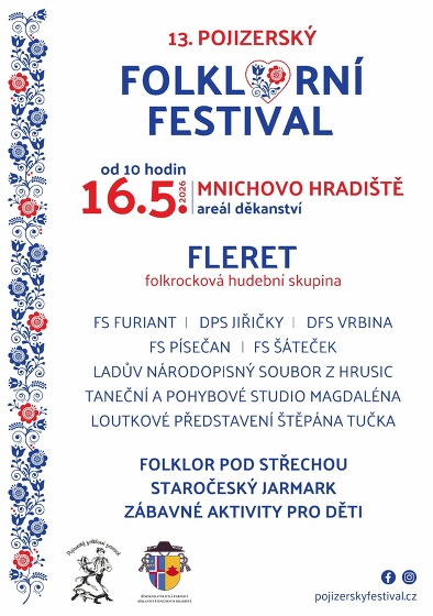 Plakát události 13. Pojizerský folklorní festival