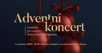 Plakát události Adventní koncert ženského sboru Gloria Brunensis