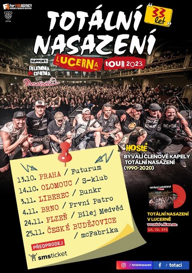 Plakát události TOTÁLNÍ NASAZENÍ – Lucerna Tour 2023 (33 let)