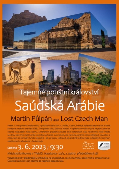 Plakát události Tajemné pouštní království Saúdská Arábie