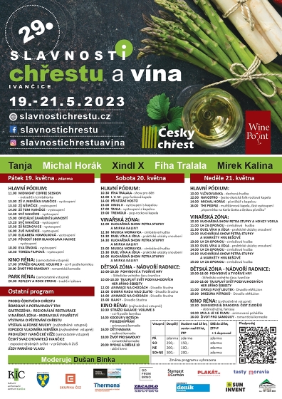 Plakát události Slavnosti chřestu a vína v Ivančicích