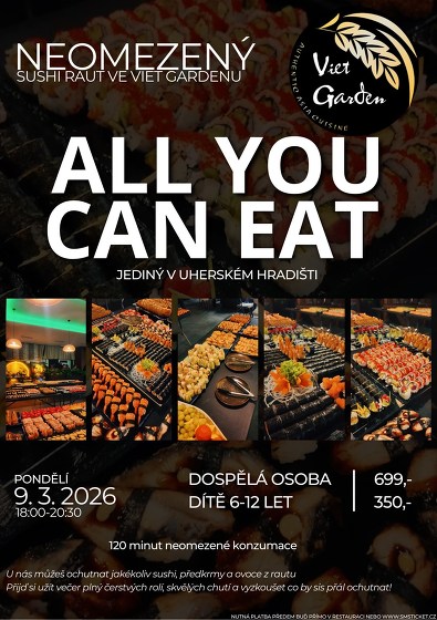Plakát události ALL YOU CAN EAT 9.3.2026
