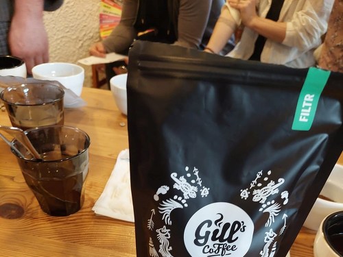 Plakát události Cupping v Gills Coffee