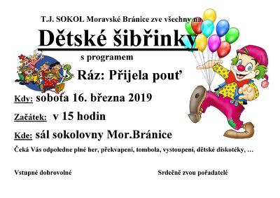 Plakát události Dětské šibřinky