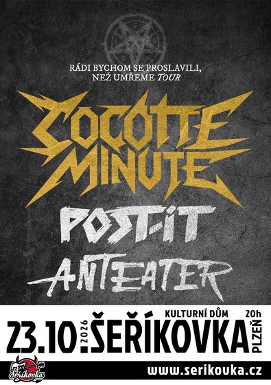 Plakát události Cocotte Minute - rádi bychom se proslavili, než umřeme tour.