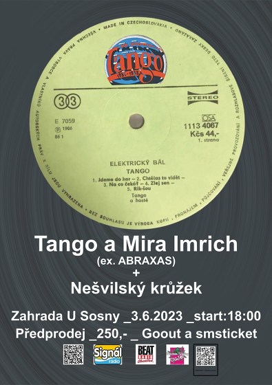 Plakát události Tango + Nešvilský Krůžek