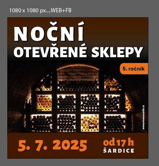 Plakát události Noční otevřené sklepy v Šardicích
