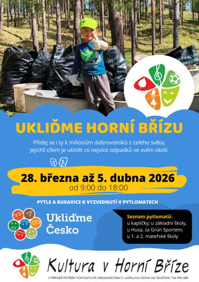 Plakát události Ukliďme Horní Břízu