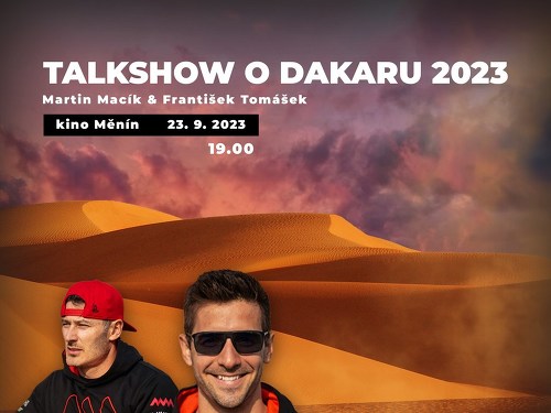 Plakát události Talkshow o Dakaru 2023 - Martin Macík & František Tomášek