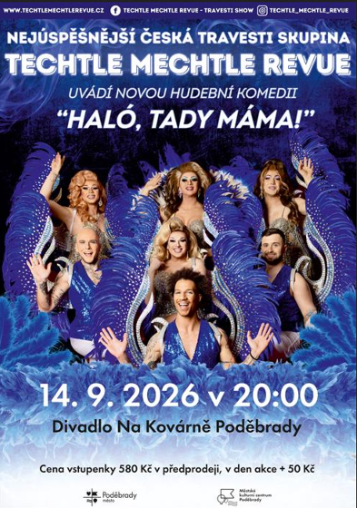 Plakát události Travesti show - Haló, Tady Máma!