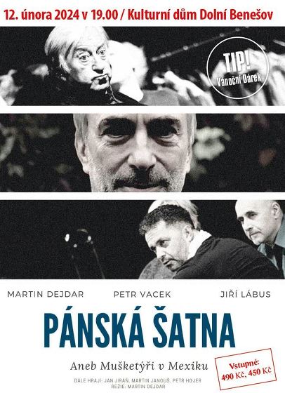 Plakát události Pánská šatna - Martin Dejdar Petr Vacek Jiří Lábus
