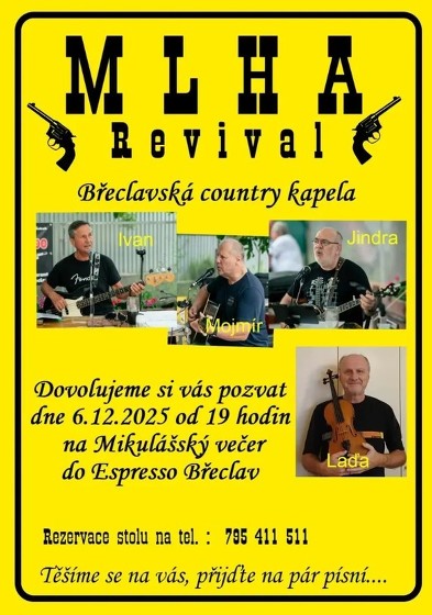 Plakát události Mikulášský večer s Mlha Revival