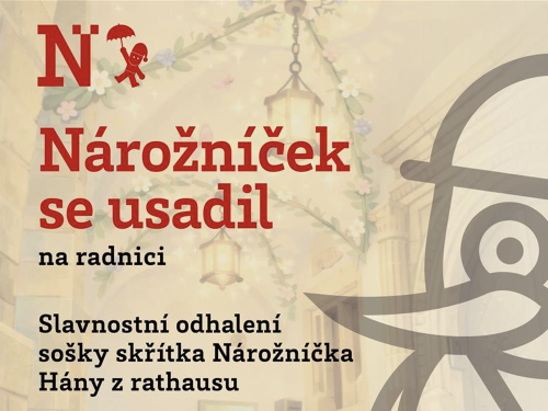 Plakát události Odhalení sošky skřítka Nárožníčka a křest knihy