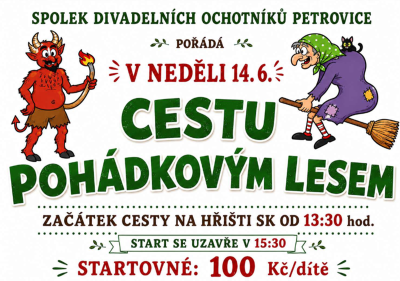 Plakát události Cestu pohádkovým lesem