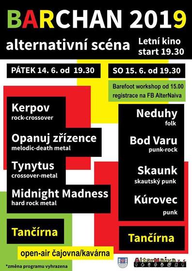 Plakát události Alternativní scéna Barchan