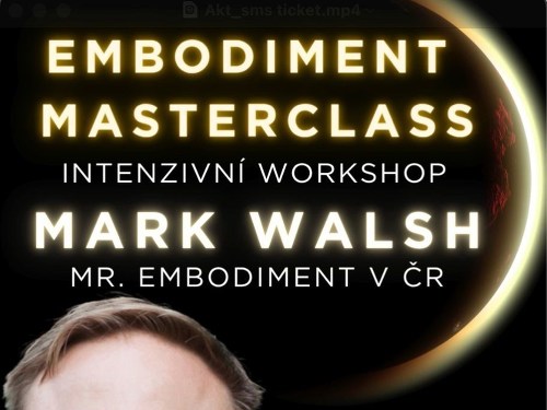 Plakát události Embodiment coaching Masterclass s Markem Walshem