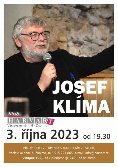Plakát události Josef Klíma