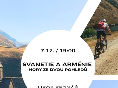 Plakát události Svanetie a Arménie – hory ze dvou pohledů