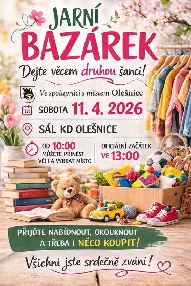 Plakát události Jarní bazárek, Olešnice