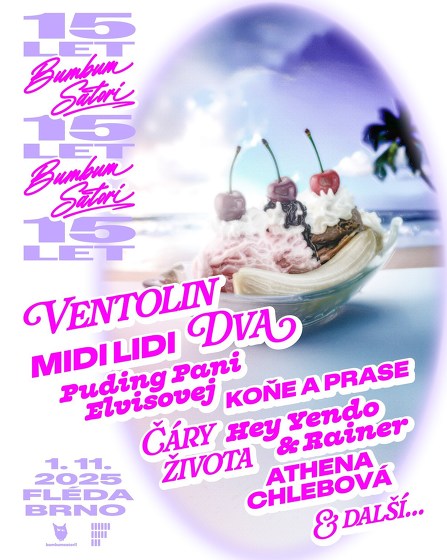 Plakát události Bumbum Satori 15 let