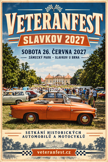 Plakát události Veteranfest Slavkov 2027