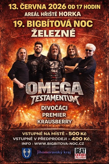 Plakát události 19. Bigbítová noc Železné