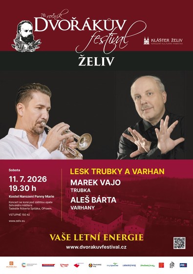 Plakát události Aleš Bárta & Marek Vajo v Klášteře Želiv