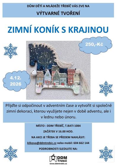 Plakát události Zimní koník s krajinou
