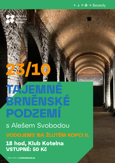 Plakát události Brněnské podzemé - VODOJEMY NA ŽLUTÉM KOPCI II.