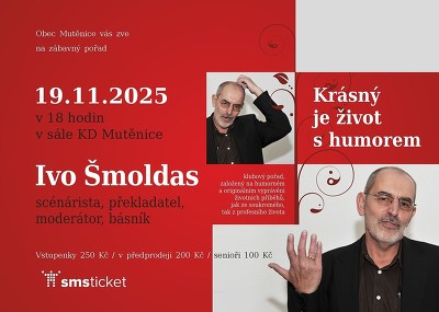 Plakát události Krásný je život s humorem - Ivo Šmoldas
